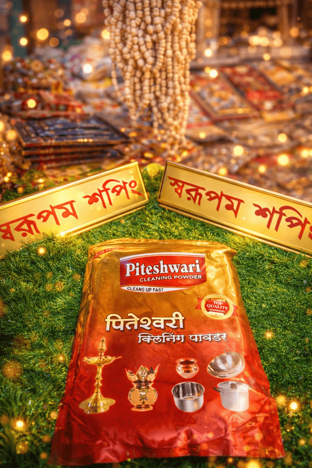 পিতল পালিশ/পীতাম্বরী/পিতেশ্বরী ১ কেজি - Image 1